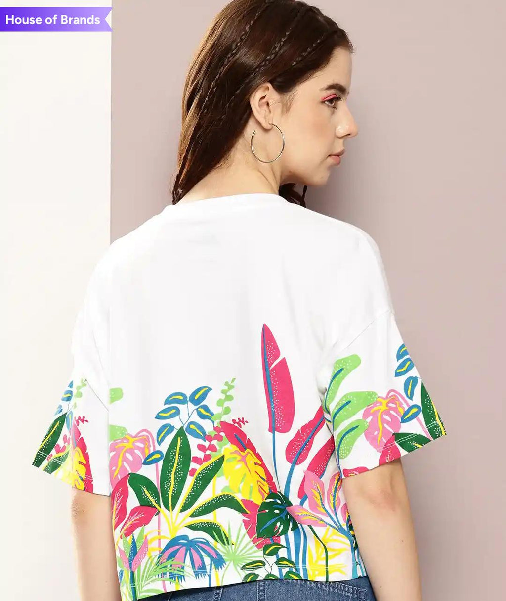 Botanical Paradise Vibrant Graphic Tee
