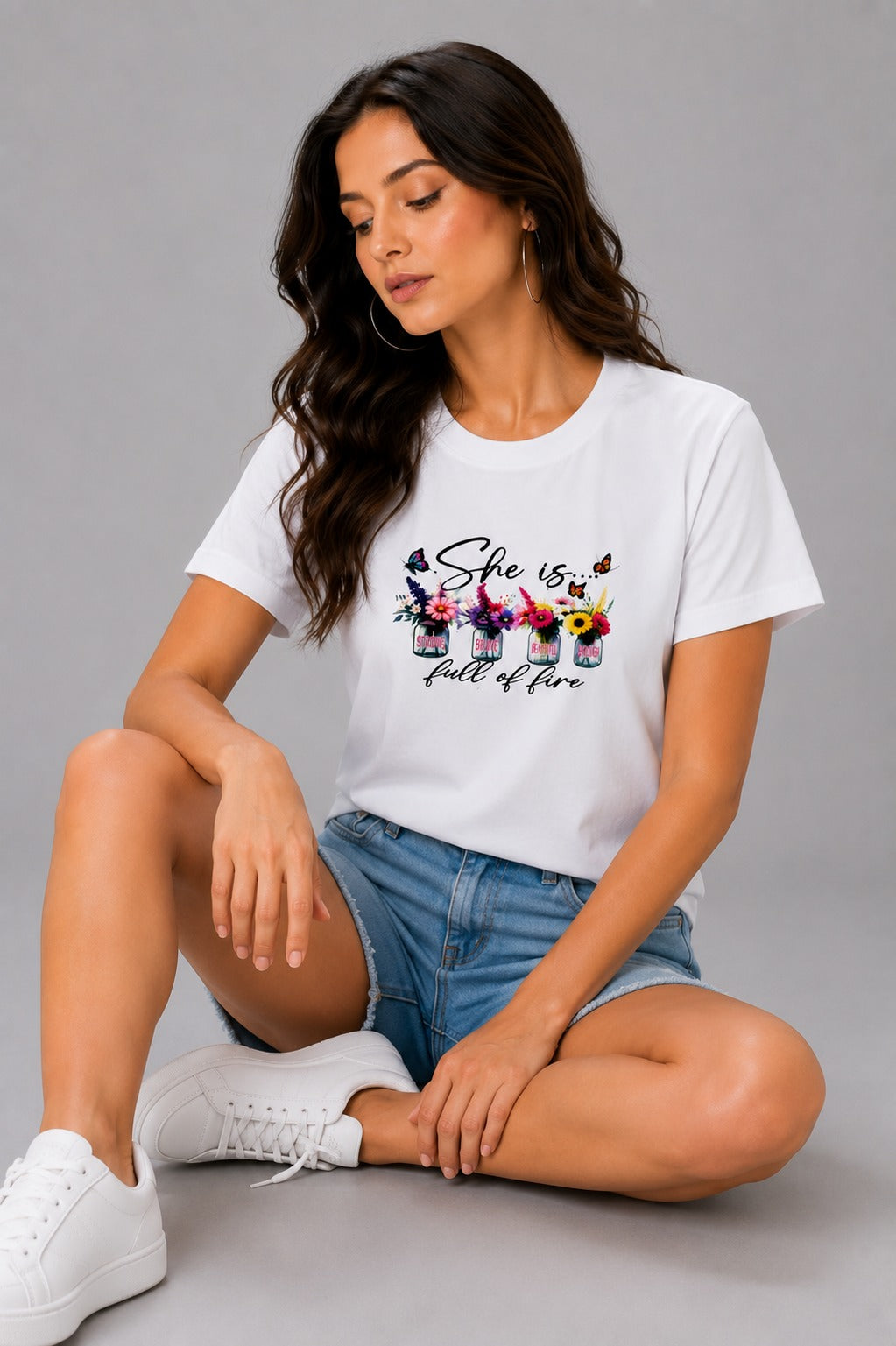Women's Cotton Graphic Crewneck T-Shirt