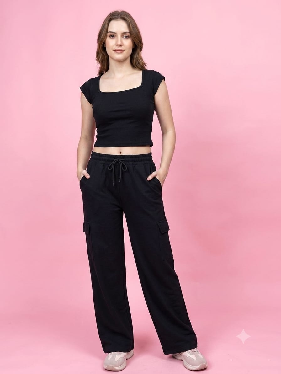 Women's Straight-Leg Relaxed Trousers